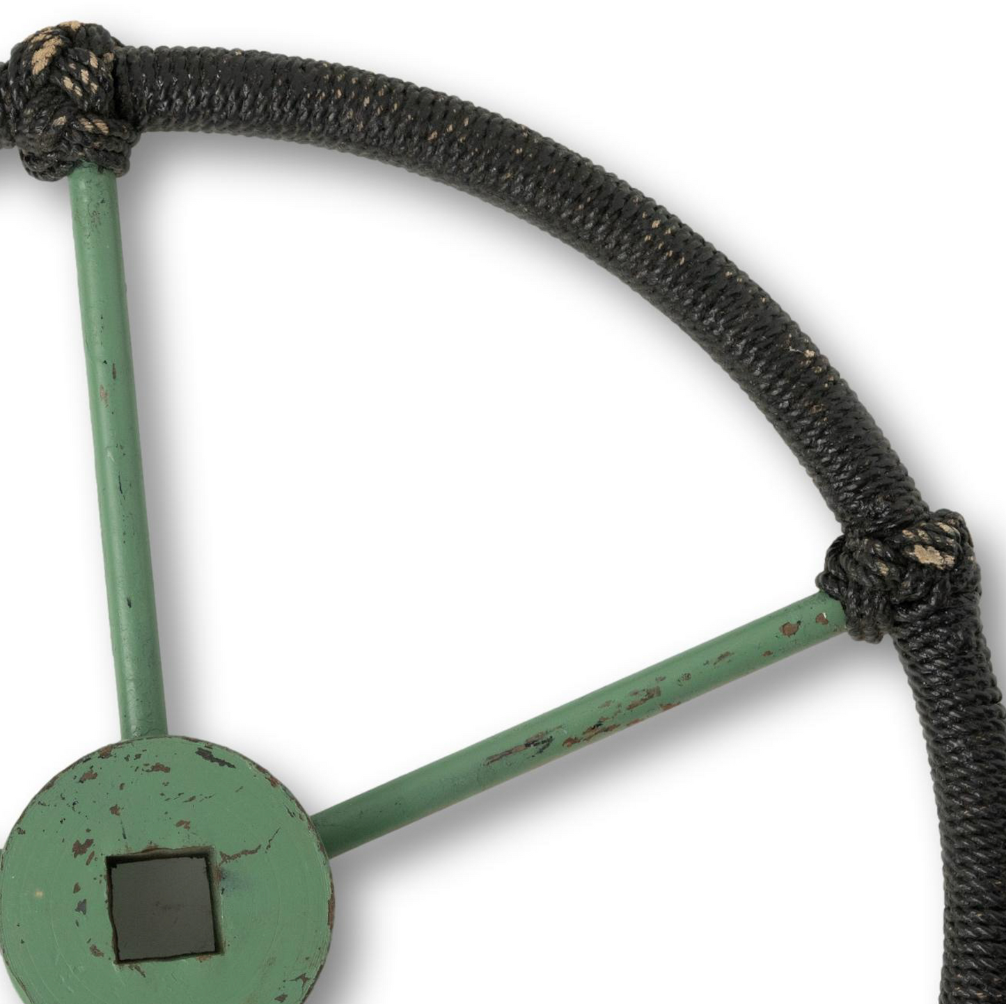 Rope Wrapped Ship Wheel