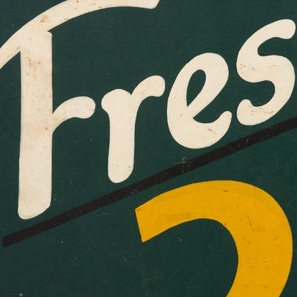 Hand-Painted French Fries Sign