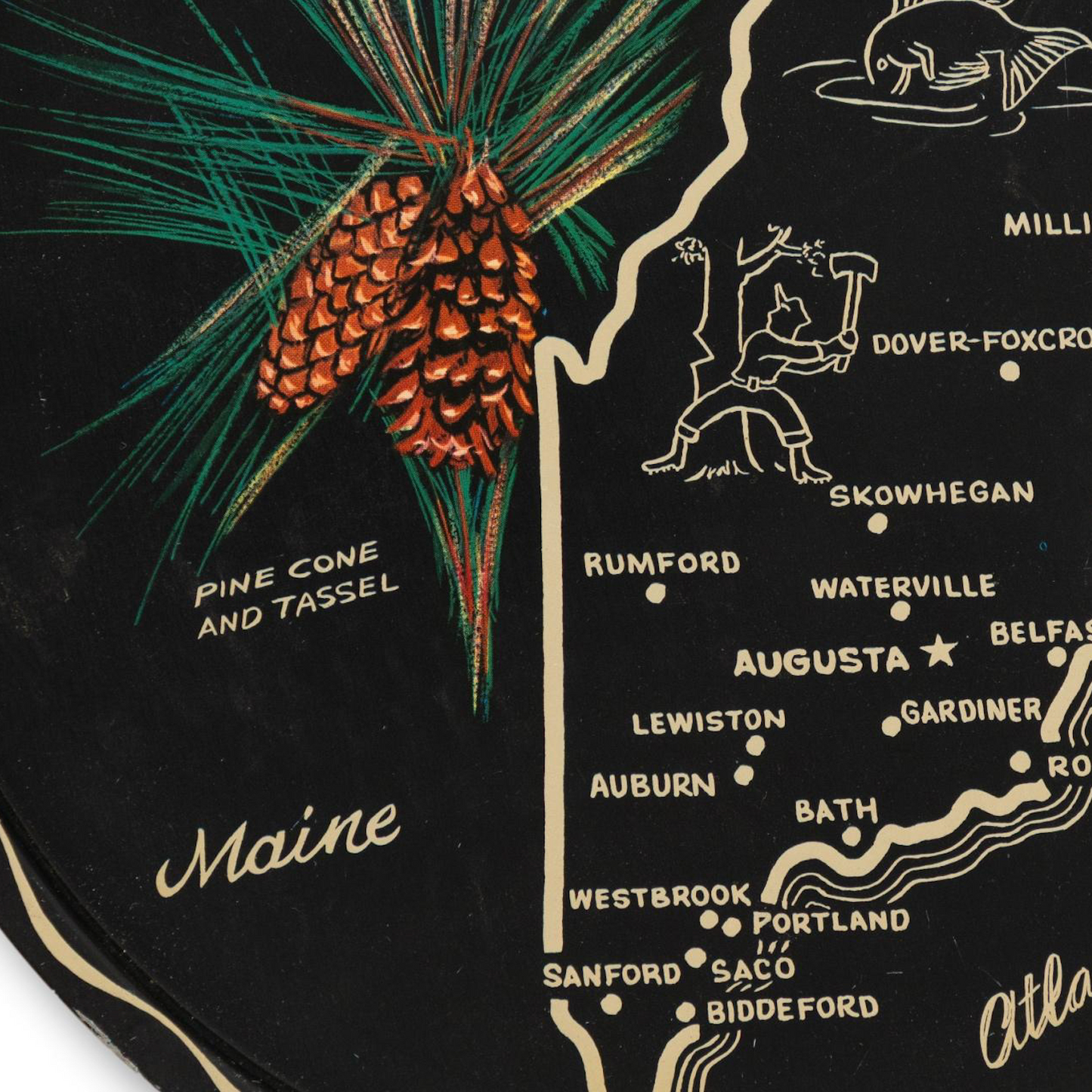 Mid-Century Maine Tray