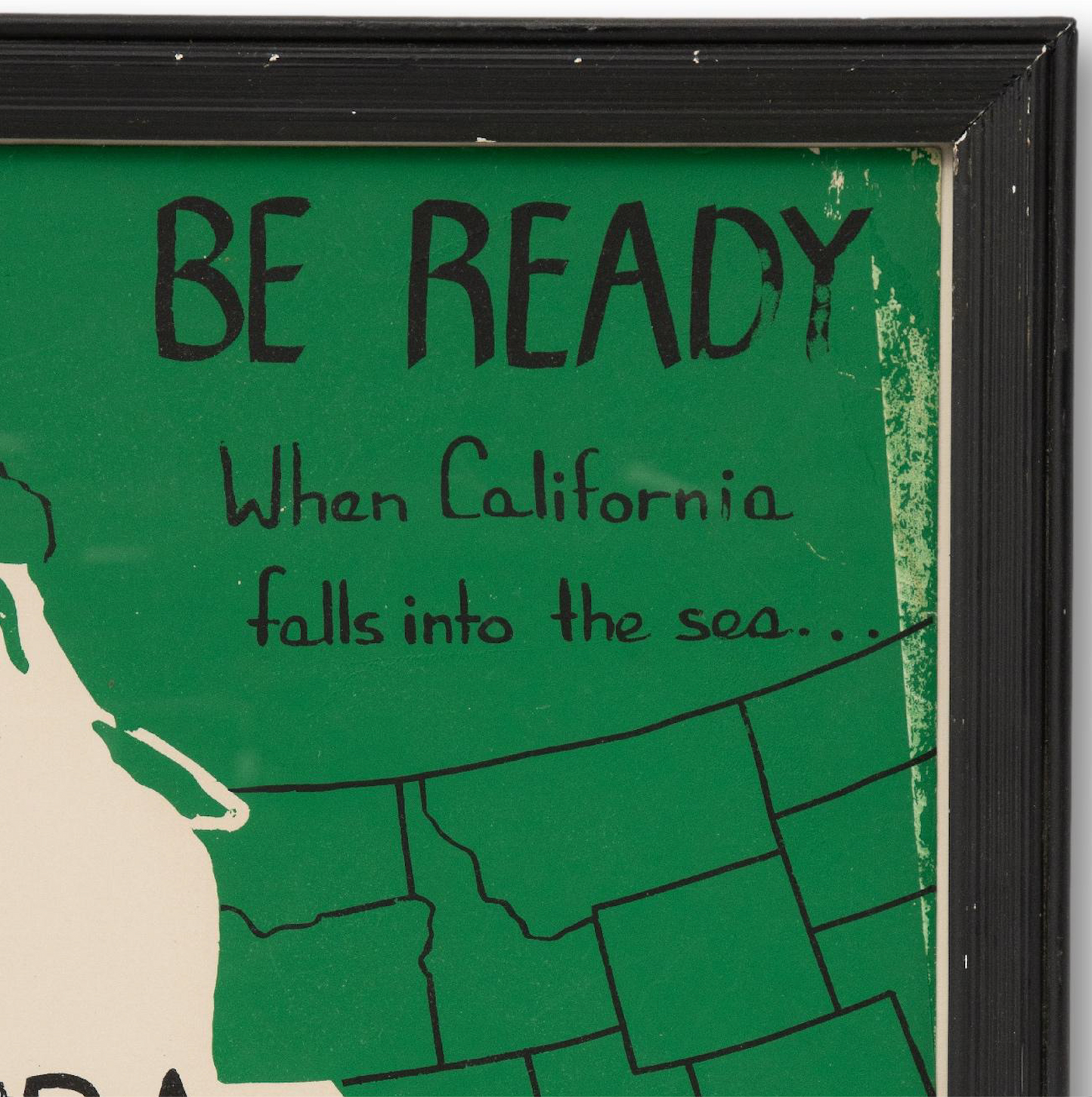 "Be Ready When California Falls Into the Sea" SCUBA Poster
