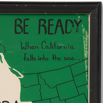 "Be Ready When California Falls Into the Sea" SCUBA Poster