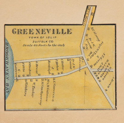 1873 Map of Greenville L.I.