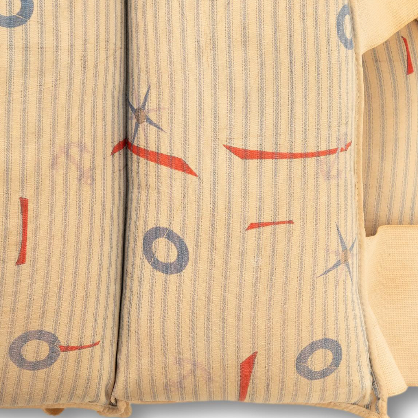 Ticking Stripe Life Vest w Nautical Motif