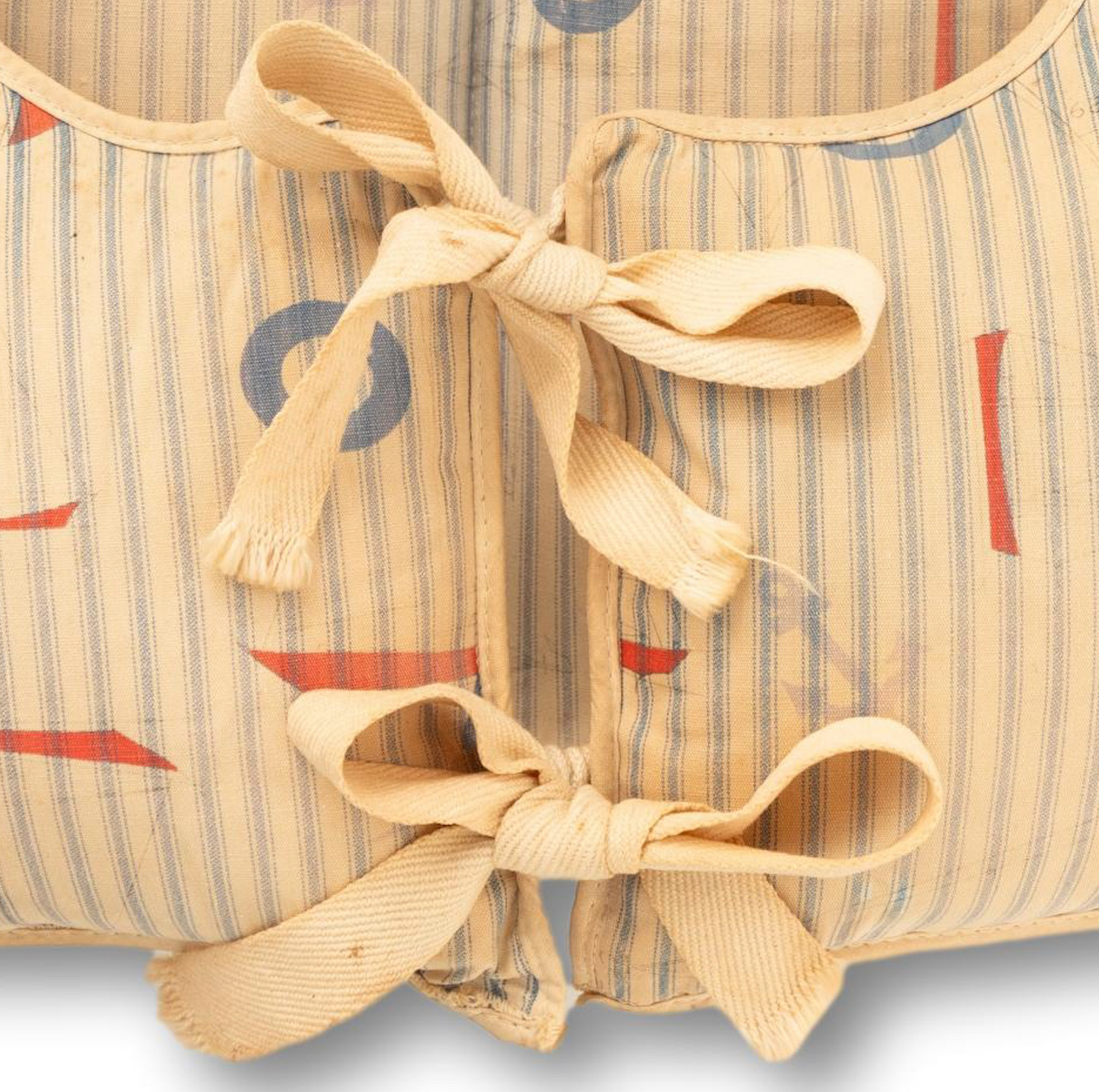 Ticking Stripe Life Vest w Nautical Motif