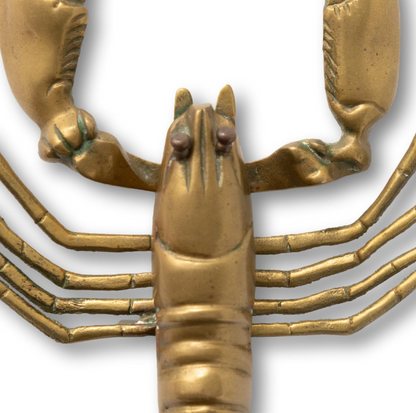 7.5" Brass Lobster