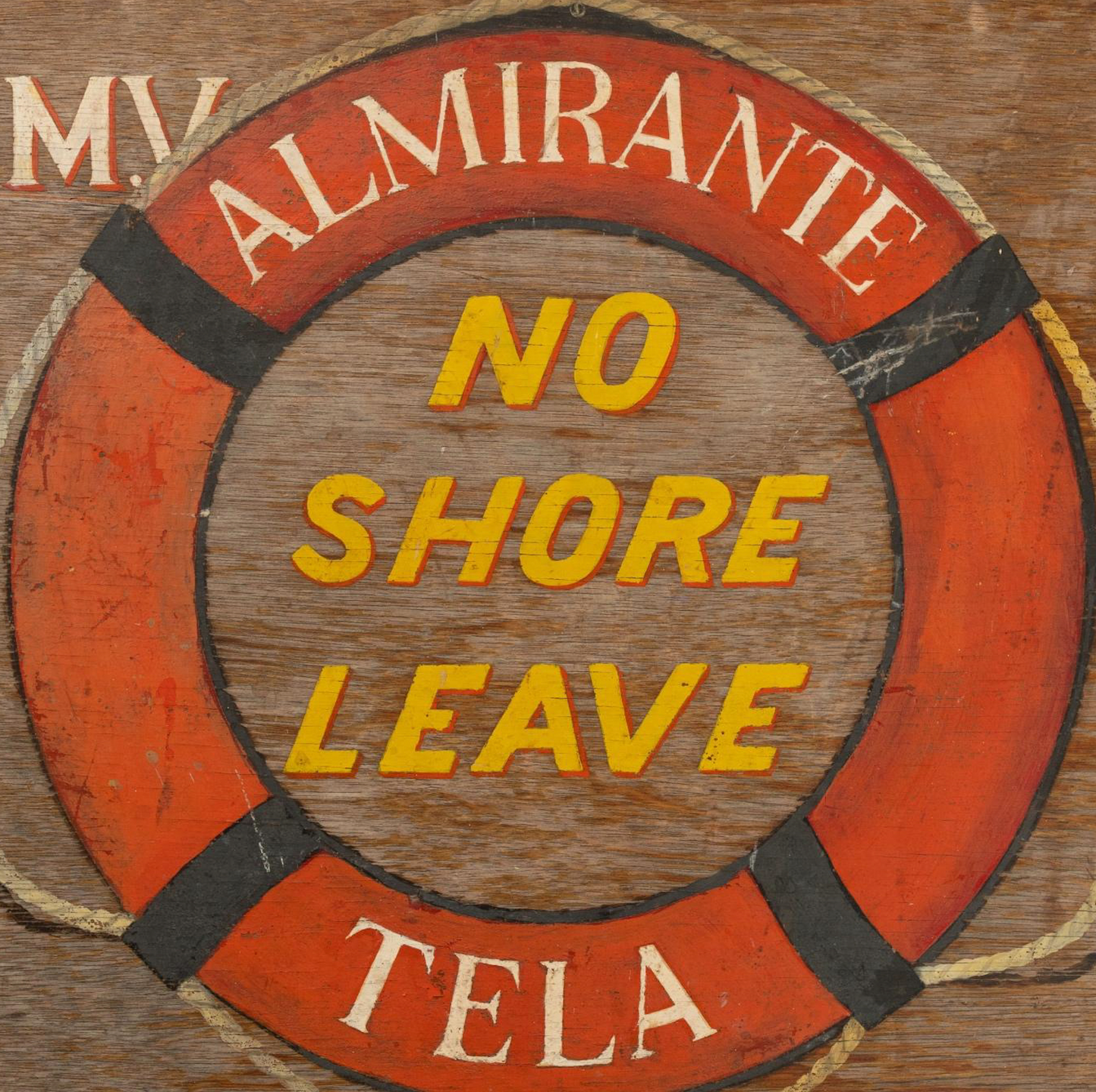 Hand-Painted "Shore Leave" Sign