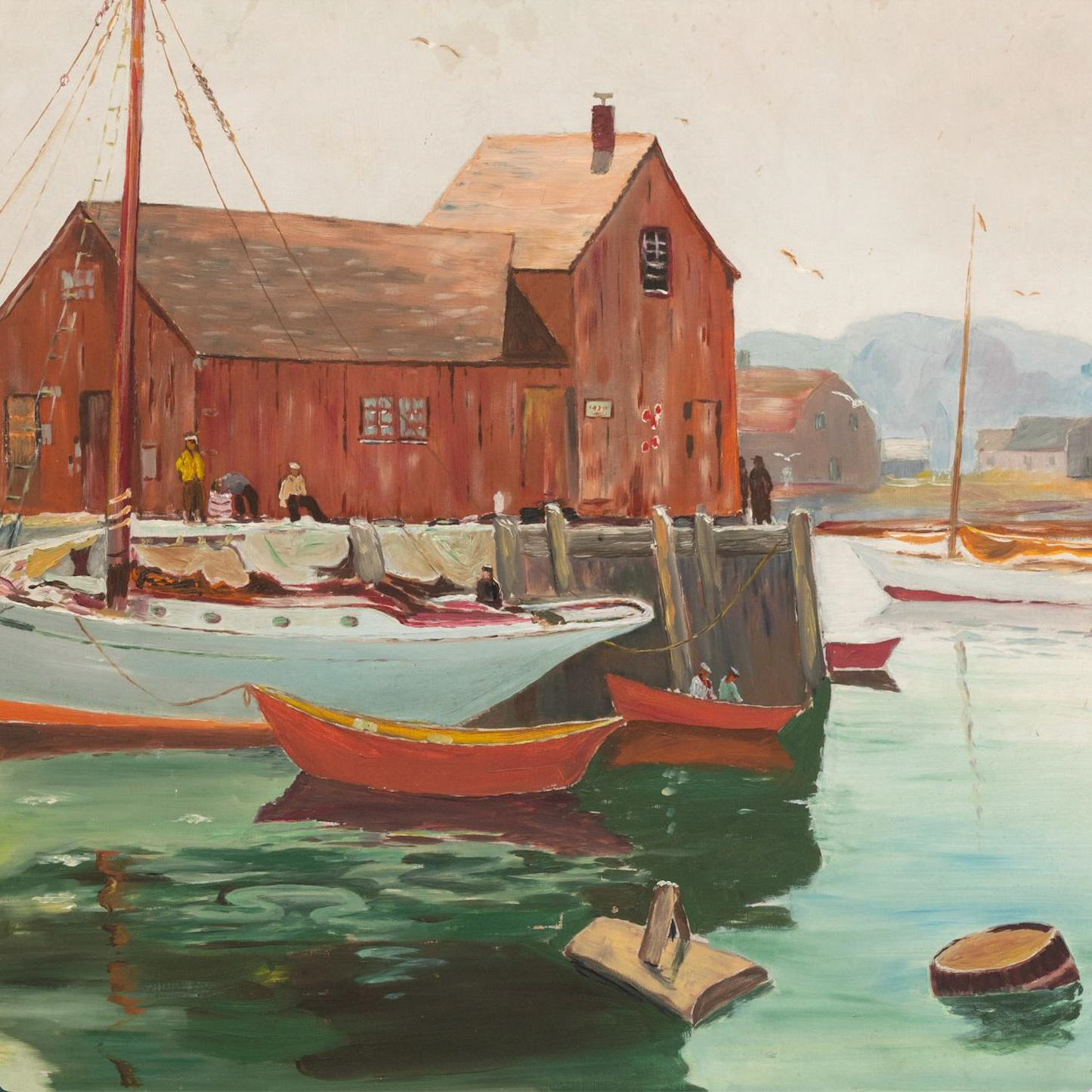 "Motif No. 1" Oil, Rockport MA