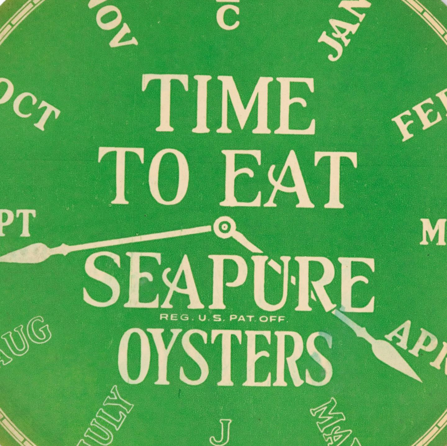 SEAPURE Oysters Sign