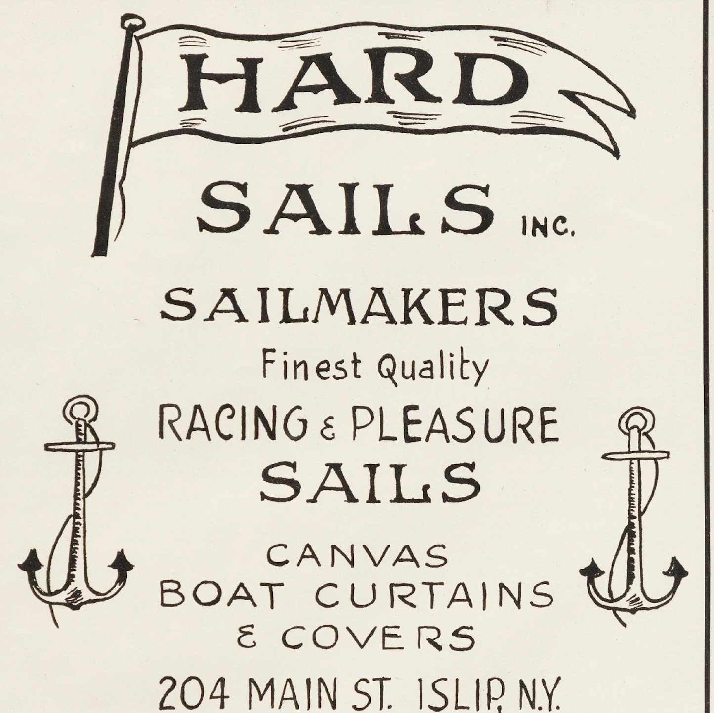 Framed Sailmakers Advertisement