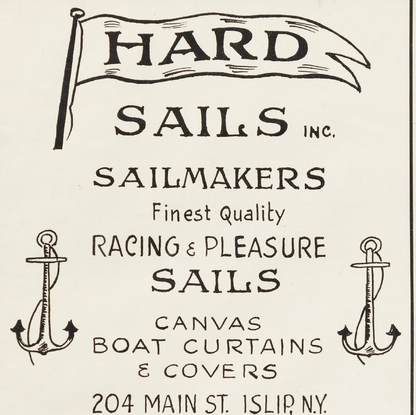 Framed Sailmakers Advertisement
