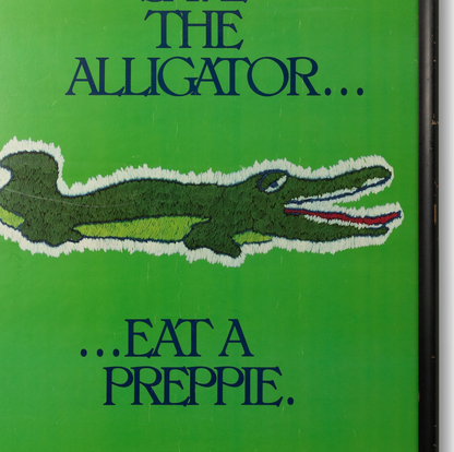 Full-Size 80s "Eat A Preppie" Poster