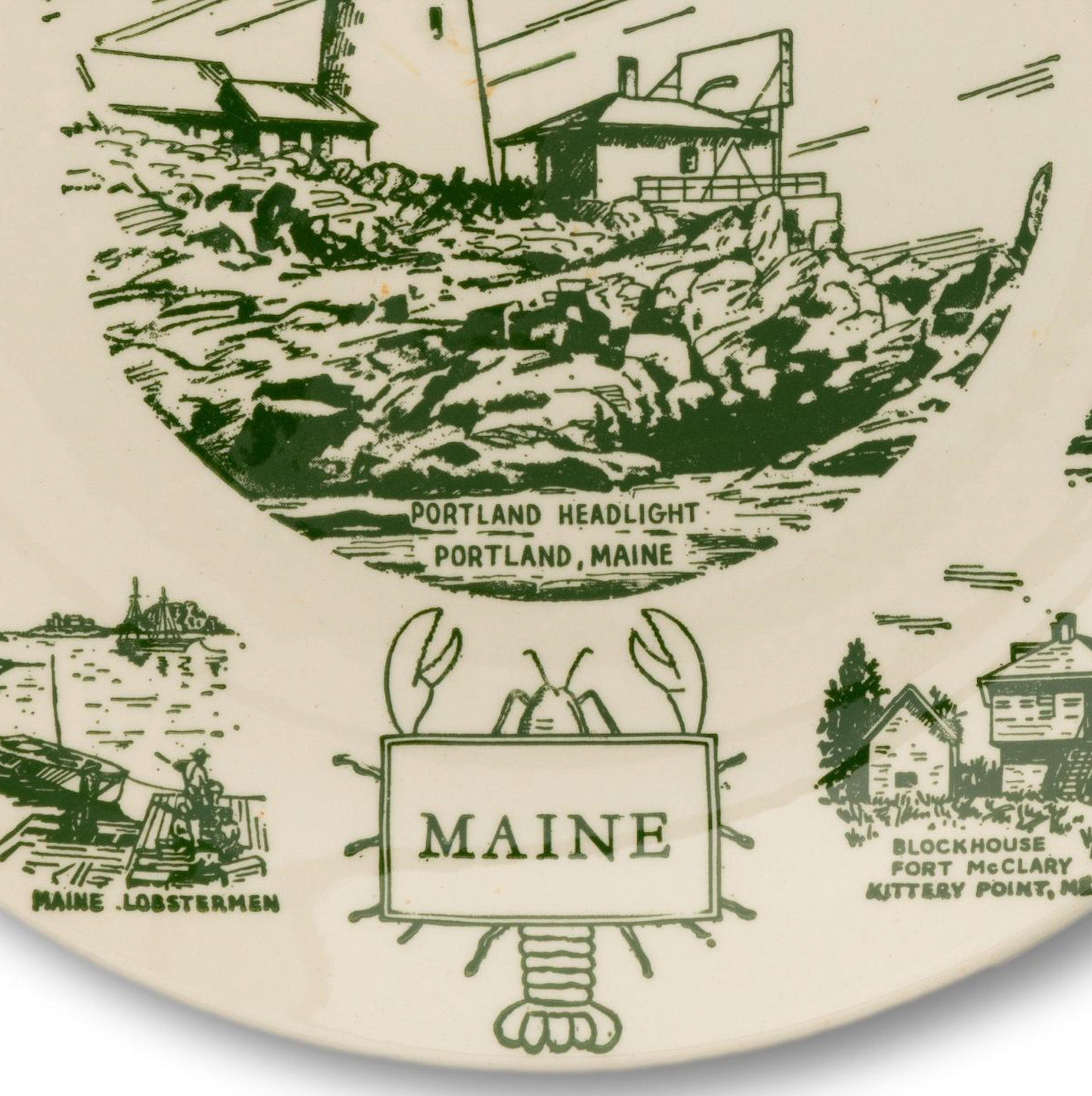 Maine Souvenir Plate