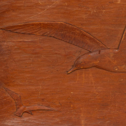 Hand Carved Seagull Wall Plaque