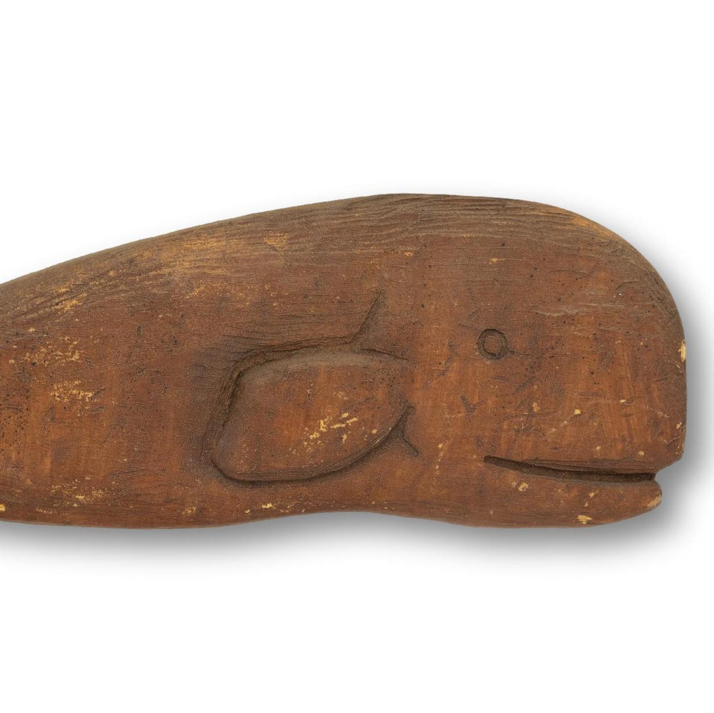 Large Carved Wood Whale