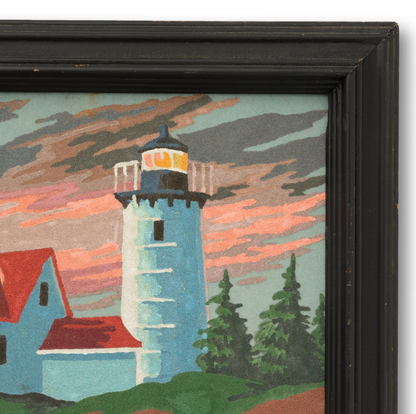 Lighthouse Painting on Velvet