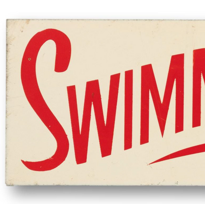 "Swimming Pool" Sign