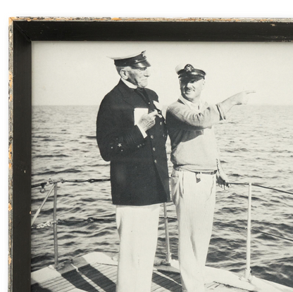"Dapper Captains Survey the Sea"