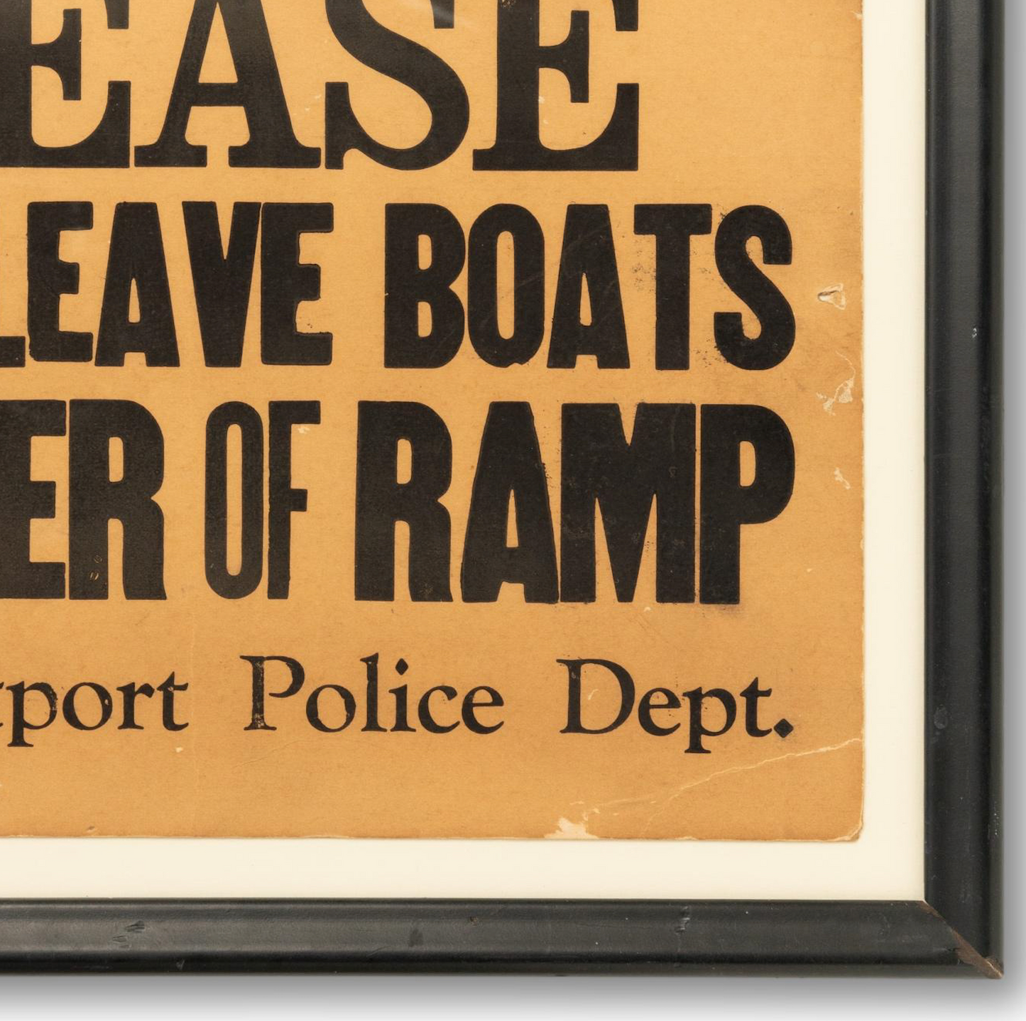 Boat Ramp Sign