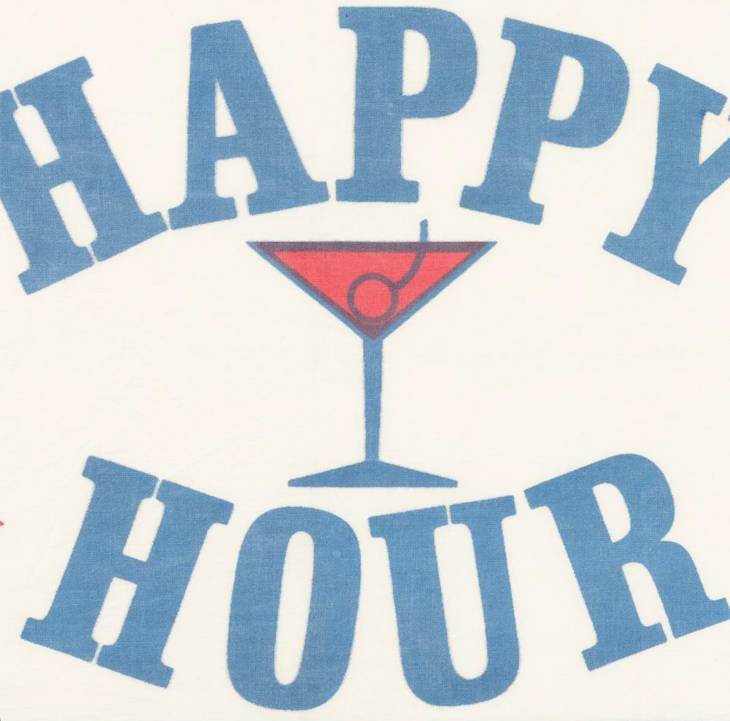 Framed Happy Hour Flag
