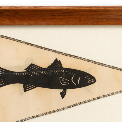 Framed Striped Bass Flag