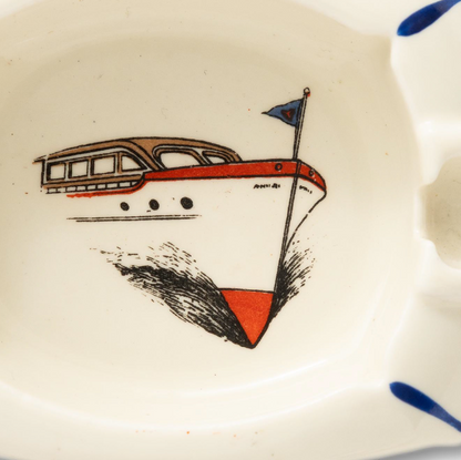 Porcelain Yacht Ashtray