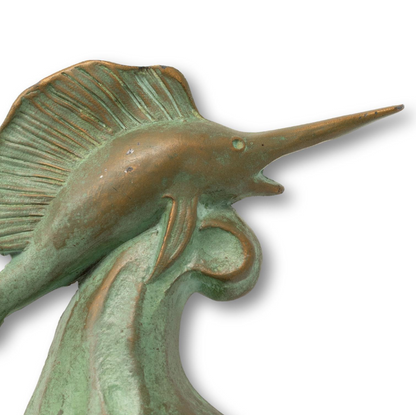 Weathered Brass Atlantic Sailfish