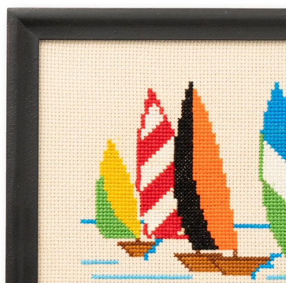 Needlework Sailboat Race