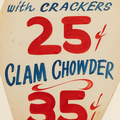 Soup and Chowder Sign