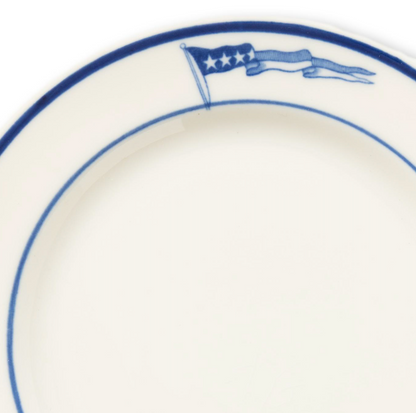 Blue and White Burgee Dish