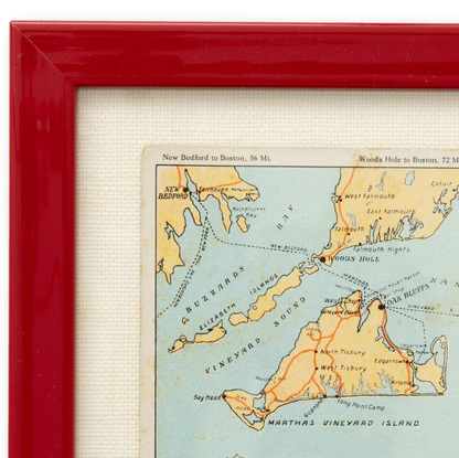 Martha's Vineyard & Nantucket Framed Postcard