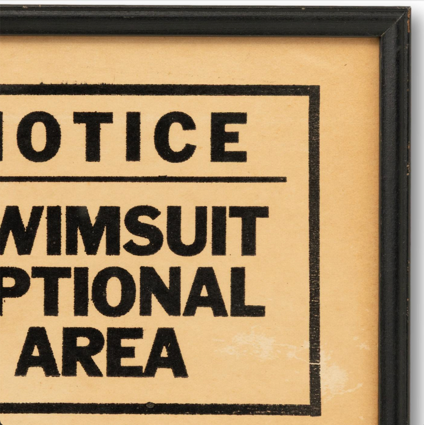 Swimsuit Optional Sign