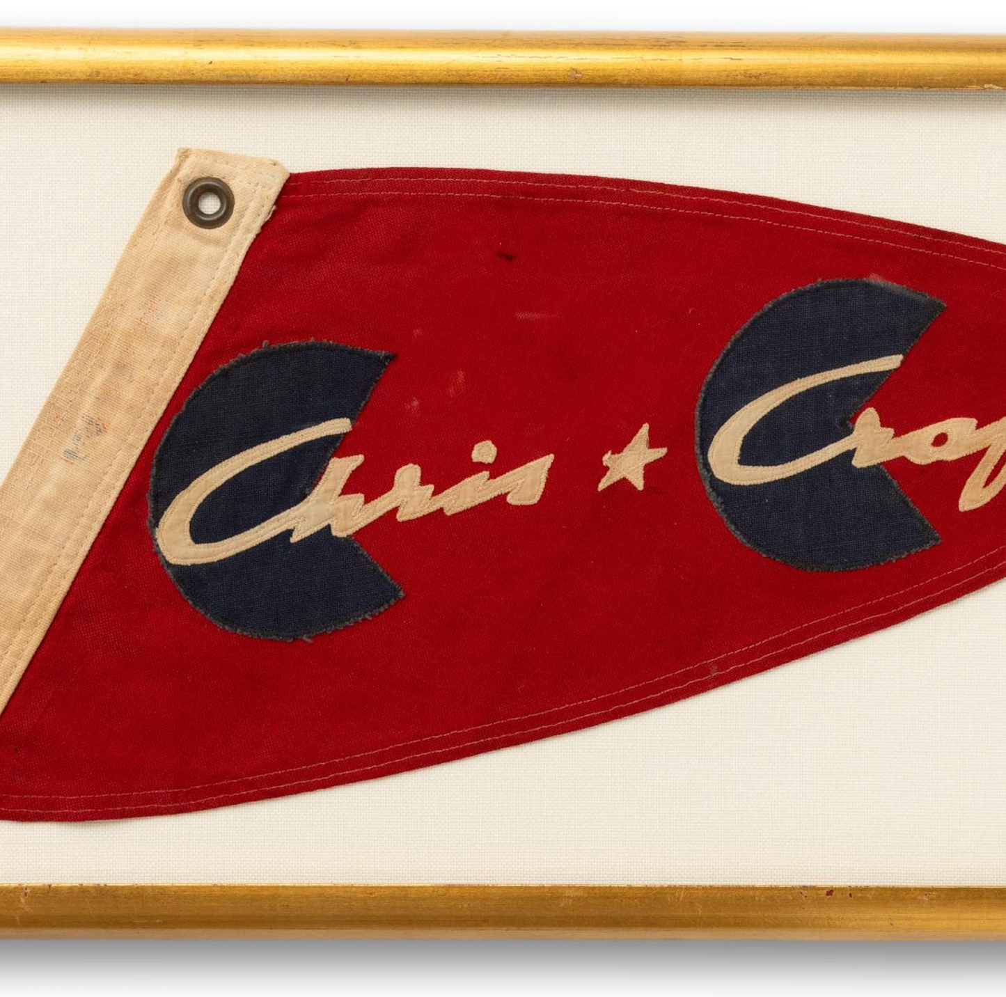 Framed Chris Craft Burgee
