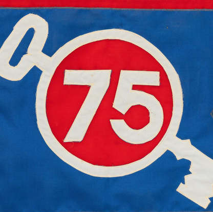 "75" Racing Burgee