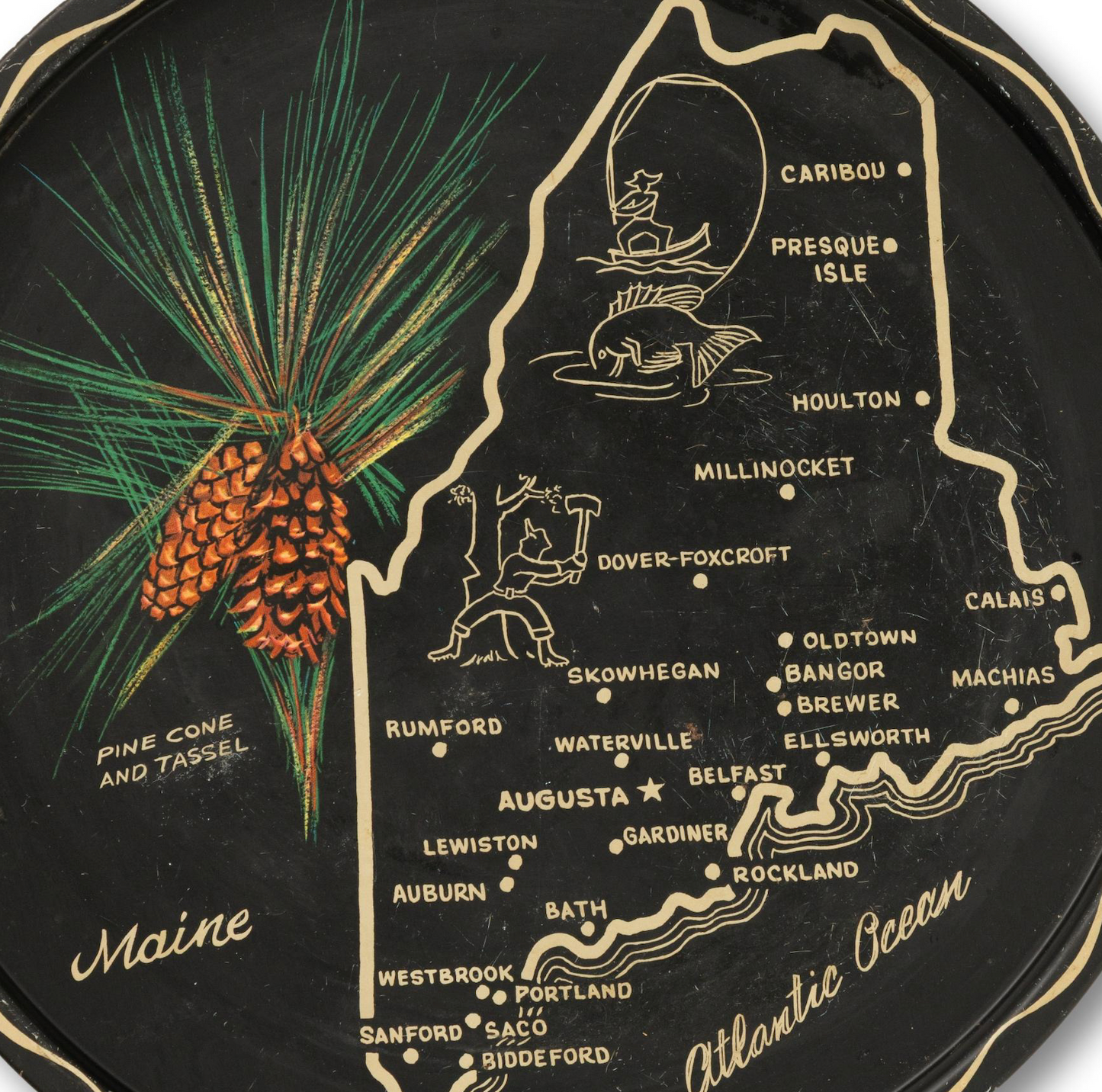 Maine Souvenir Tray