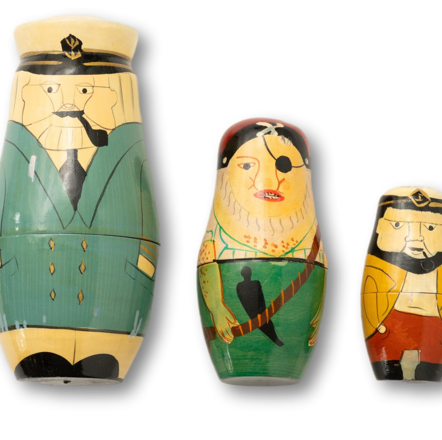 Sea Captain Nesting Dolls