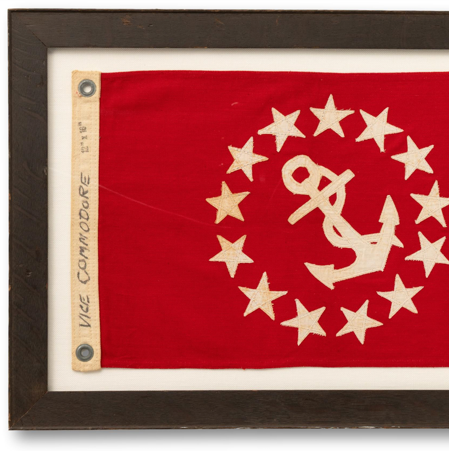 Framed Vice Commodore Flag