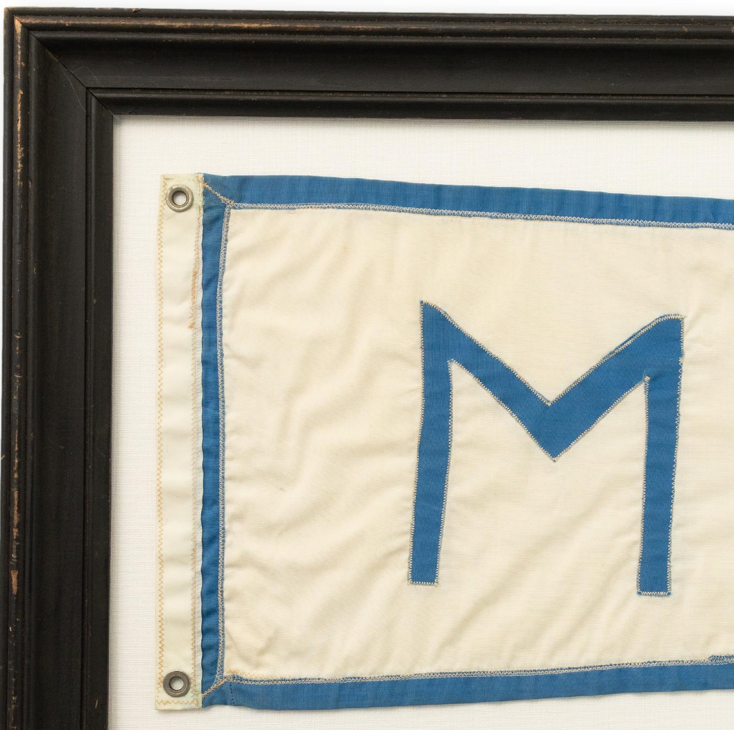 Framed "M" Swallowtail Burgee