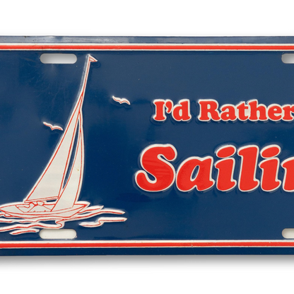 "I'd Rather Be Sailing" Plate