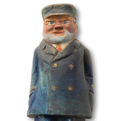 Captain in Navy Coat
