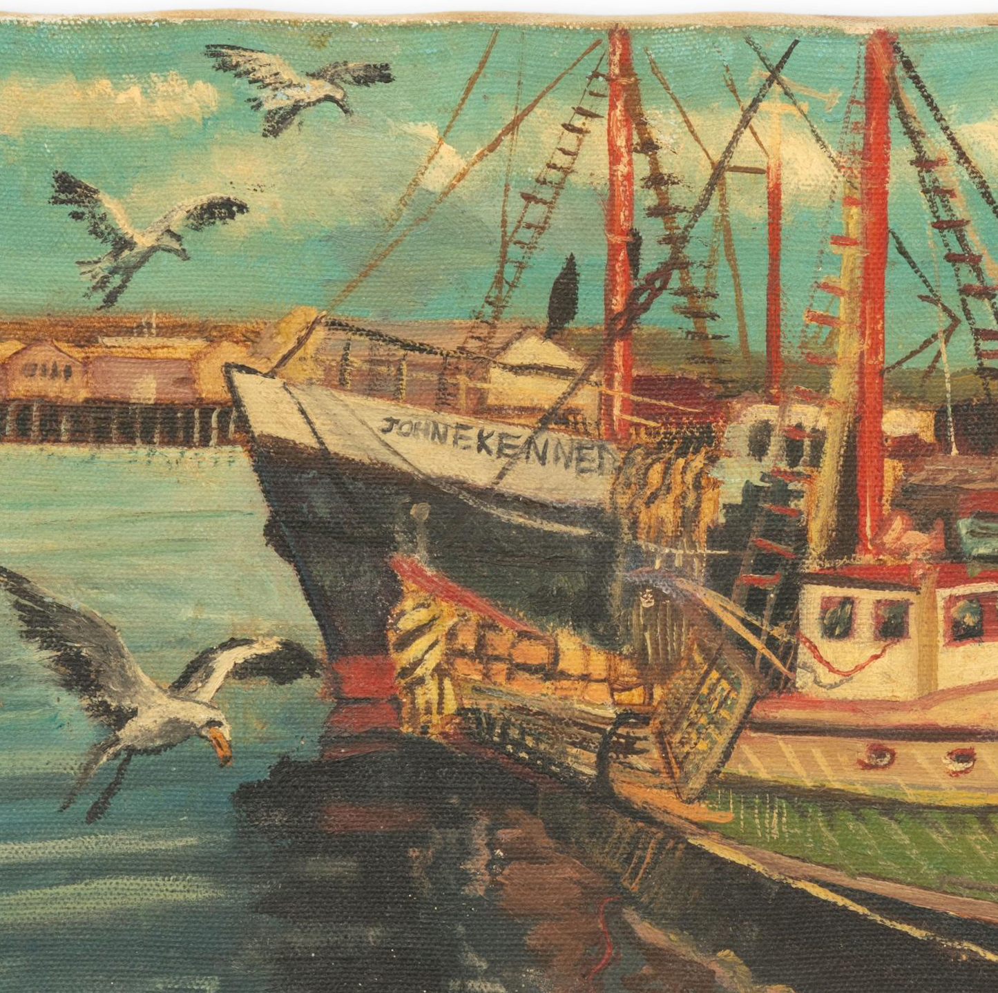 John F. Kennedy Boat Painting