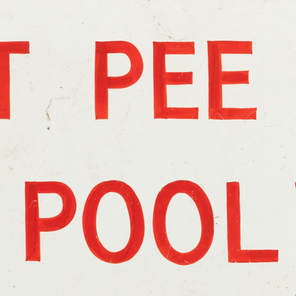 Humorous Pool Sign