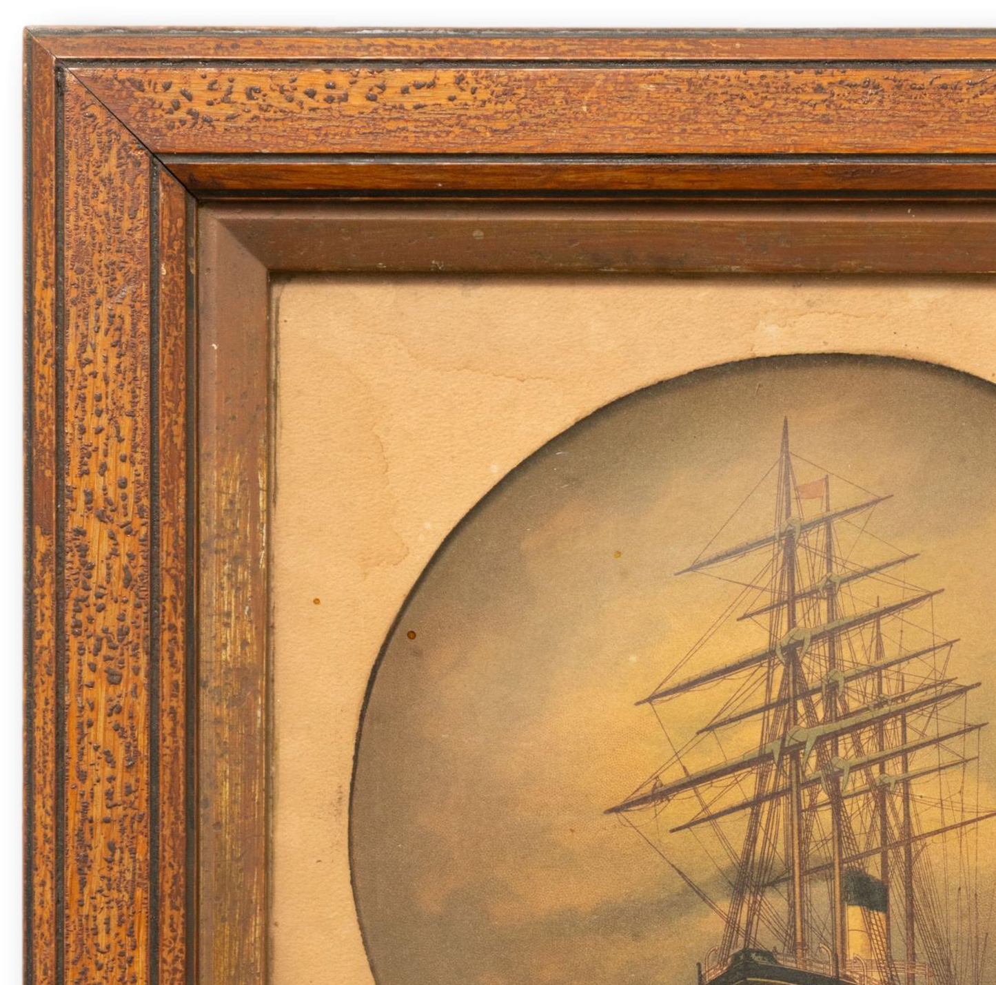 Framed Round Ship Print