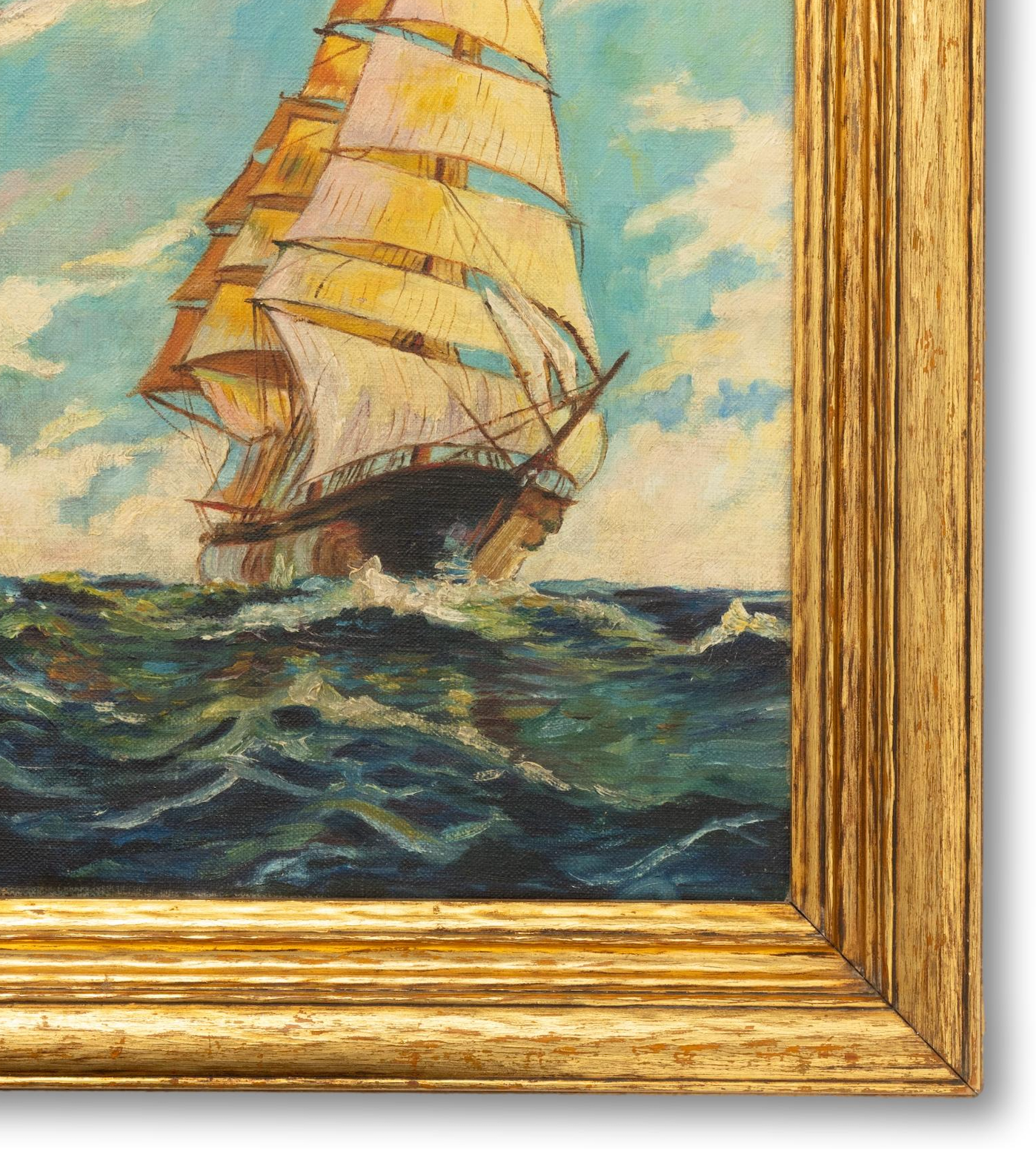 Full Sails Ship Painting