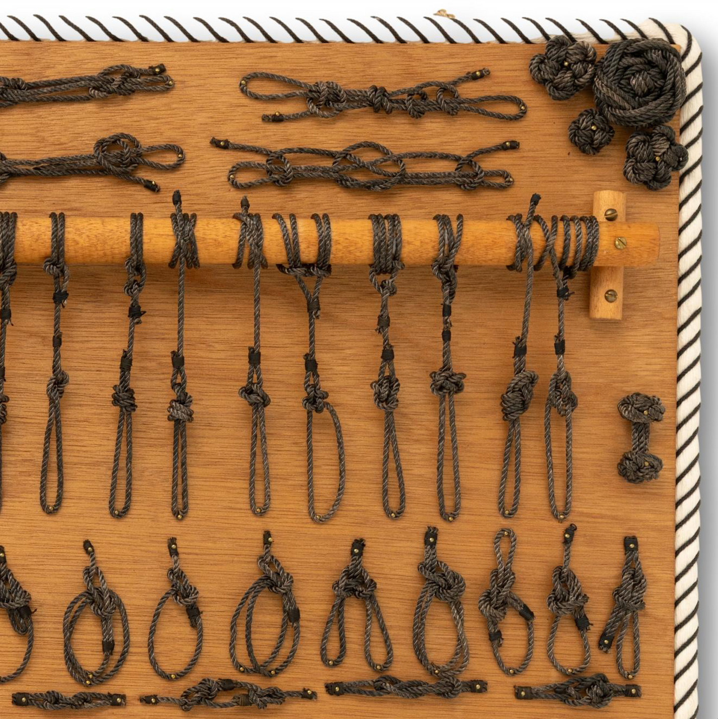 Remarkable 82 piece Signed Knot Board