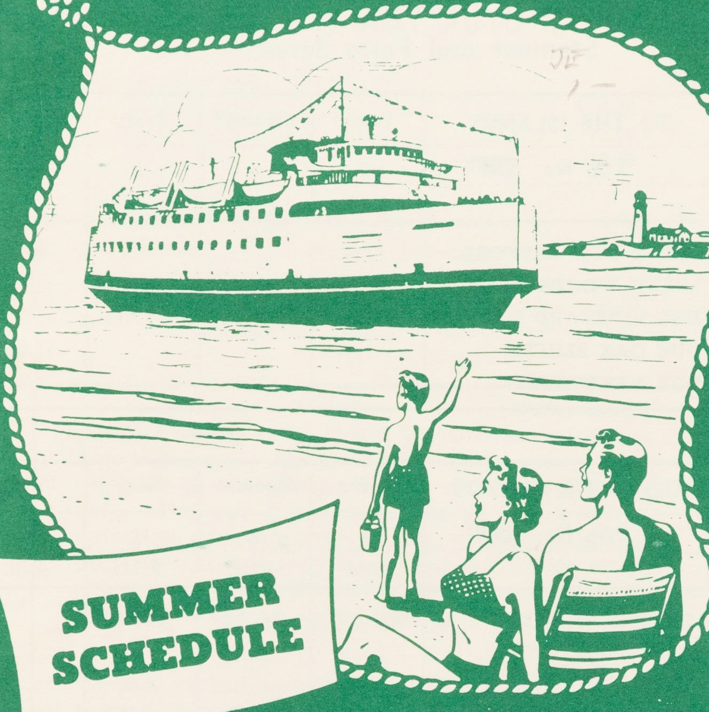 1959 Steamship Summer Schedule