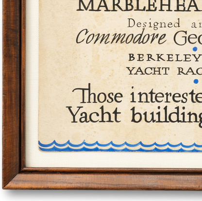 Marblehead Model Boat Sign