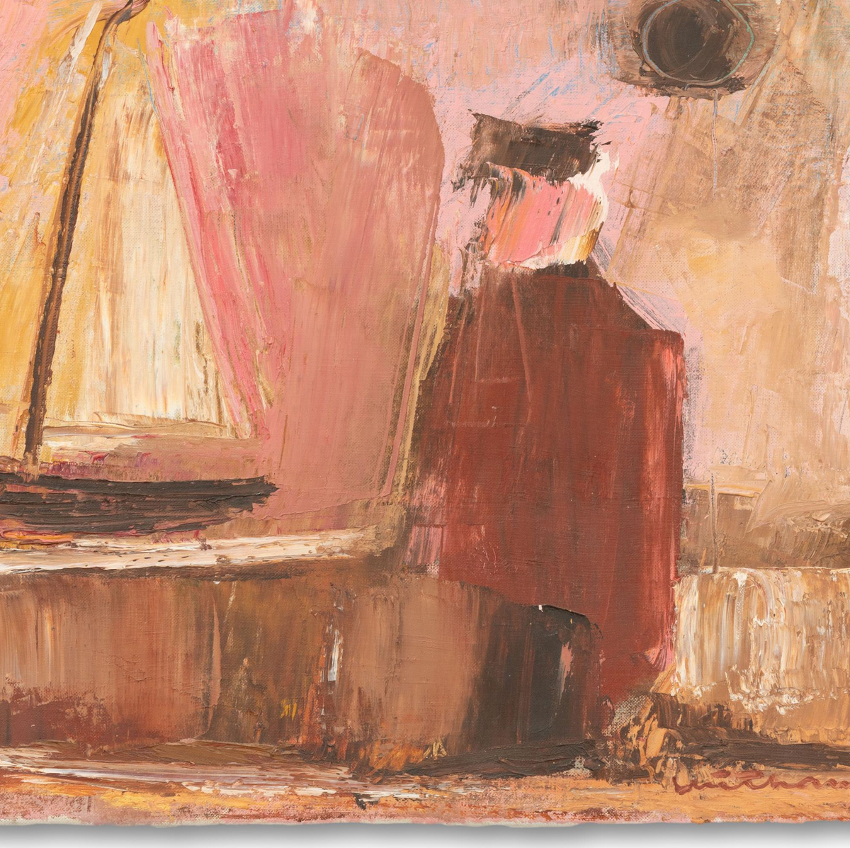 Abstract Painting Of Old Salt