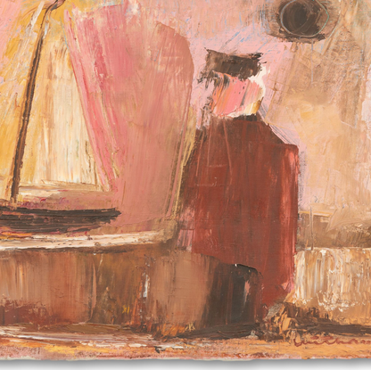 Abstract Painting Of Old Salt