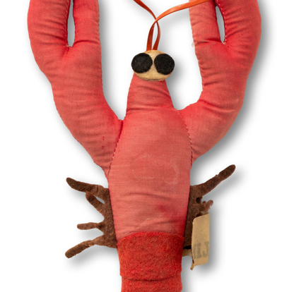 "KEEP SMILING" Lobster Stuffed Toy