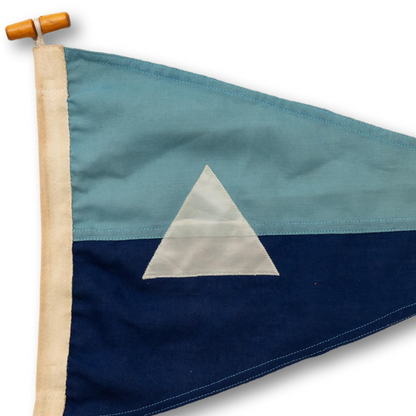 Teal and Navy Burgee